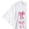 image:imageRoseSeek Girls Bow Graphic Tees Crew Neck Short Sleeve Summer T Shirts Preppy Cute Clothes for GirlsWhite With Bow