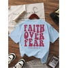 image:imageRoseSeek Girls Bow Leopard Graphic Tees Short Sleeve Preppy Summer T Shirt Aesthetic Baggy TopsBright Blue