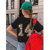 image:imageRoseSeek Girls Bow Leopard Graphic Tees Short Sleeve Preppy Summer T Shirt Aesthetic Baggy TopsCamo Black