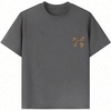 image:imageRoseSeek Girls Bow Leopard Graphic Tees Short Sleeve Preppy Summer T Shirt Aesthetic Baggy TopsDark Grey