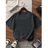 image:imageRoseSeek Girls Bow Leopard Graphic Tees Short Sleeve Preppy Summer T Shirt Aesthetic Baggy TopsDark Grey Bow