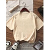 image:imageRoseSeek Girls Bow Leopard Graphic Tees Short Sleeve Preppy Summer T Shirt Aesthetic Baggy TopsGraphic Beige Apricot