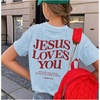 image:imageRoseSeek Girls Bow Leopard Graphic Tees Short Sleeve Preppy Summer T Shirt Aesthetic Baggy TopsGraphic Blue