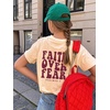 image:imageRoseSeek Girls Bow Leopard Graphic Tees Short Sleeve Preppy Summer T Shirt Aesthetic Baggy TopsLetter Apricot