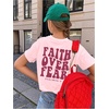 image:imageRoseSeek Girls Bow Leopard Graphic Tees Short Sleeve Preppy Summer T Shirt Aesthetic Baggy TopsLetter Graphic Pink