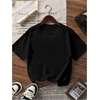 image:imageRoseSeek Girls Bow Leopard Graphic Tees Short Sleeve Preppy Summer T Shirt Aesthetic Baggy TopsPrint Black