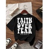 image:imageRoseSeek Girls Bow Leopard Graphic Tees Short Sleeve Preppy Summer T Shirt Aesthetic Baggy TopsPrint Black