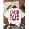 image:imageRoseSeek Girls Bow Leopard Graphic Tees Short Sleeve Preppy Summer T Shirt Aesthetic Baggy TopsPrint White