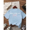 image:imageRoseSeek Girls Bow Leopard Graphic Tees Short Sleeve Preppy Summer T Shirt Aesthetic Baggy TopsSoft Blue
