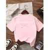 image:imageRoseSeek Girls Bow Leopard Graphic Tees Short Sleeve Preppy Summer T Shirt Aesthetic Baggy TopsSoft Pink