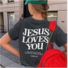 image:imageRoseSeek Girls Bow Leopard Graphic Tees Short Sleeve Preppy Summer T Shirt Aesthetic Baggy TopsWhite Dark Grey