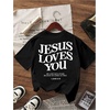 image:imageRoseSeek Girls Bow Leopard Graphic Tees Short Sleeve Preppy Summer T Shirt Aesthetic Baggy TopsWhite Letter Black