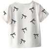 image:imageRoseSeek Girls Bowknot Letter Graphic Tshirt Short Sleeve Crew Neck Cute Summer Tee TopsBlack Bow White