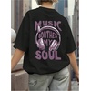 image:imageRoseSeek Girls Bowknot Letter Graphic Tshirt Short Sleeve Crew Neck Cute Summer Tee TopsBlack and Purple