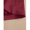 image:imageRoseSeek Girls Bowknot Letter Graphic Tshirt Short Sleeve Crew Neck Cute Summer Tee TopsBurgundy