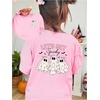 image:imageRoseSeek Girls Bowknot Letter Graphic Tshirt Short Sleeve Crew Neck Cute Summer Tee TopsLight Pink