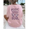 image:imageRoseSeek Girls Bowknot Letter Graphic Tshirt Short Sleeve Crew Neck Cute Summer Tee TopsPurple and Pink