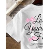 image:imageRoseSeek Girls Bowknot Letter Graphic Tshirt Short Sleeve Crew Neck Cute Summer Tee TopsWhite and Pink