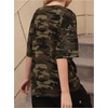 image:imageRoseSeek Girls Camo Print Short Sleeve Tee Shirt Crew Neck Summer Casual Tee TopsMulticolor Camo