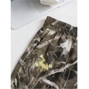 image:imageRoseSeek Girls Camo Shorts Letter Patched Elastic Waist Summer Shorts with PocketsArmy Green