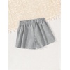 image:imageRoseSeek Girls Camo Shorts Letter Patched Elastic Waist Summer Shorts with PocketsBlack