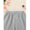 image:imageRoseSeek Girls Camo Shorts Letter Patched Elastic Waist Summer Shorts with PocketsBlack