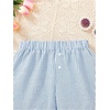 image:imageRoseSeek Girls Camo Shorts Letter Patched Elastic Waist Summer Shorts with PocketsBlue