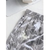 image:imageRoseSeek Girls Camo Shorts Letter Patched Elastic Waist Summer Shorts with PocketsLight Grey
