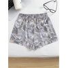 image:imageRoseSeek Girls Camo Shorts Letter Patched Elastic Waist Summer Shorts with PocketsLight Grey