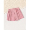 image:imageRoseSeek Girls Camo Shorts Letter Patched Elastic Waist Summer Shorts with PocketsRed