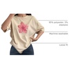 image:imageRoseSeek Girls Cherry Leopard Shirt Short Sleeve Loose Cute Summer T Shirt Trendy Aesthetic Baggy TopsApricot