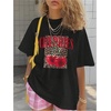 image:imageRoseSeek Girls Cherry Leopard Shirt Short Sleeve Loose Cute Summer T Shirt Trendy Aesthetic Baggy TopsBlack and Red