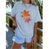image:imageRoseSeek Girls Cherry Leopard Shirt Short Sleeve Loose Cute Summer T Shirt Trendy Aesthetic Baggy TopsBlue