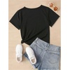 image:imageRoseSeek Girls Cherry Leopard Shirt Short Sleeve Loose Cute Summer T Shirt Trendy Aesthetic Baggy TopsFloral Black