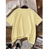 image:imageRoseSeek Girls Cherry Leopard Shirt Short Sleeve Loose Cute Summer T Shirt Trendy Aesthetic Baggy TopsFloral Yellow