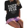 image:imageRoseSeek Girls Cherry Leopard Shirt Short Sleeve Loose Cute Summer T Shirt Trendy Aesthetic Baggy TopsGraphic Black
