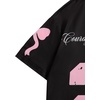 image:imageRoseSeek Girls Cherry Leopard Shirt Short Sleeve Loose Cute Summer T Shirt Trendy Aesthetic Baggy TopsMix Black