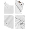 image:imageRoseSeek Girls Cherry Leopard Shirt Short Sleeve Loose Cute Summer T Shirt Trendy Aesthetic Baggy TopsMix White