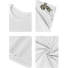 image:imageRoseSeek Girls Cherry Leopard Shirt Short Sleeve Loose Cute Summer T Shirt Trendy Aesthetic Baggy TopsPrint White