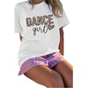 image:imageRoseSeek Girls Cherry Leopard Shirt Short Sleeve Loose Cute Summer T Shirt Trendy Aesthetic Baggy TopsSoft White