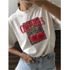 image:imageRoseSeek Girls Cherry Leopard Shirt Short Sleeve Loose Cute Summer T Shirt Trendy Aesthetic Baggy TopsWhite