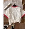 image:imageRoseSeek Girls Cherry Shirt Short Sleeve Colorblock Graphic Tees Cute Summer Shirts Y2k Aesthetic ClothesWhite