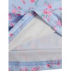image:imageRoseSeek Girls Ditsy Floral Print Lace T Shirt Short Sleeve Ribbed Ruched Cute Tee Shirts Summer TopsLight Blue