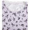 image:imageRoseSeek Girls Ditsy Floral Print Lace T Shirt Short Sleeve Ribbed Ruched Cute Tee Shirts Summer TopsLight Grey