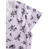 image:imageRoseSeek Girls Ditsy Floral Print Lace T Shirt Short Sleeve Ribbed Ruched Cute Tee Shirts Summer TopsLight Grey