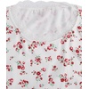 image:imageRoseSeek Girls Ditsy Floral Print Lace T Shirt Short Sleeve Ribbed Ruched Cute Tee Shirts Summer TopsRed and White