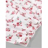 image:imageRoseSeek Girls Ditsy Floral Strapless Tube Top Cute Sleeveless Ruched Ribbed Bandeau TopsFloral Red