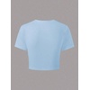 image:imageRoseSeek Girls Floral Hibiscus Graphic Tees Y2K Short Sleeve Crew Neck Casual Summer Tight ShirtCute Blue