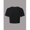 image:imageRoseSeek Girls Floral Hibiscus Graphic Tees Y2K Short Sleeve Crew Neck Casual Summer Tight ShirtFloral Black