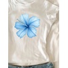 image:imageRoseSeek Girls Floral Hibiscus Graphic Tees Y2K Short Sleeve Crew Neck Casual Summer Tight ShirtWhite